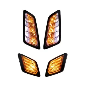 Blinker Set Power1 vorne + hinten E-Zulassung LED smoked passend für Vespa GTS GTV Sonderangebot