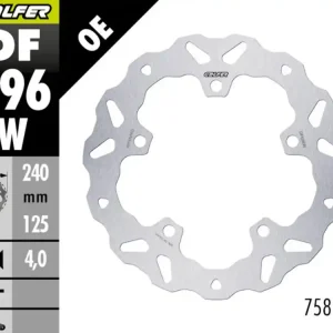 Geprüft Galfer Bremsscheibe hinten Wave passend für Harley Davidson Sportster RH 1250 - DF996W