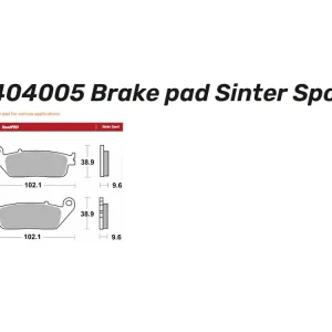 Kostenloser Rückversand Moto-Master Bremsbelag vorn Sinter Sport - 404005