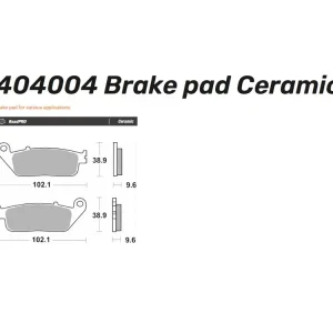 Moto-Master Bremsbelag vorn organisch Road - 404004 Garantierte Lieferung