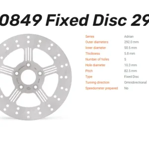 Moto-Master Bremsscheibe Adrian hinten passend für Harley Davidson - 110849 Nur Für Kurze Zeit