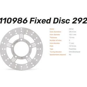 Mega-Angebot Moto-Master Bremsscheibe Adrian hinten passend für Harley Davidson - 110986