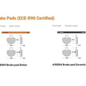 Moto-Master Bremsbelag vorn links organisch / sinter passend für Harley Davidson - 415004 415001 Sale