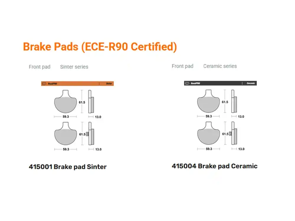Moto-Master Bremsbelag vorn links organisch / sinter passend für Harley Davidson - 415004 415001 Sale