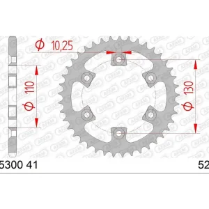 Preisknaller Kettenrad Stahl 41 Zähne (520) passend für Gas Gas HP Wild Quad