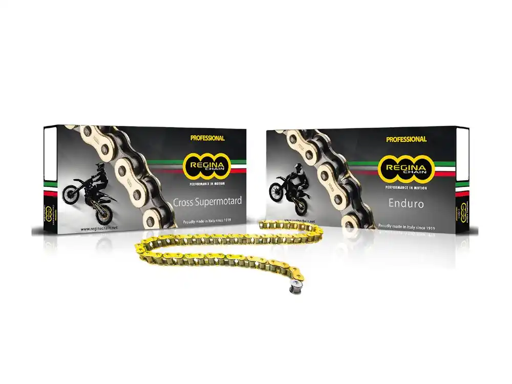 Preisknaller Kette Motocross Regina 520 RX3 Kette gold 118 Rollen gold mit Clip