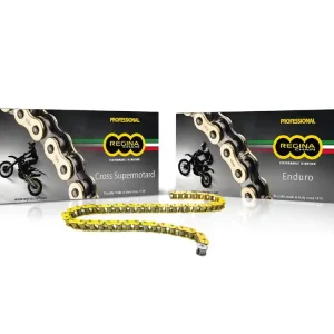 Kette Motocross Regina 520 RX3 Kette gold 124 Rollen gold mit Clip Direkt Vom Hersteller