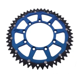 Kettenrad ZF-Dual 48 49 50 51 52 Zähne (520) blau passend für TM Racing Enduro / Cross MX Geprüft
