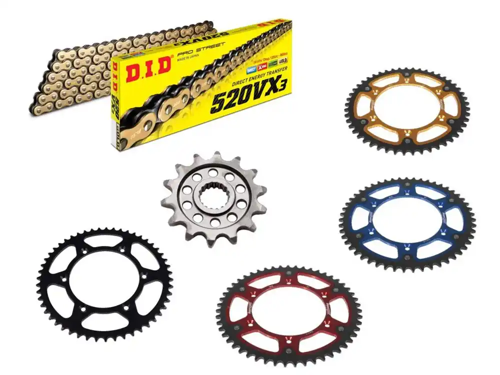 DID Kettensatz passend für Sherco SE SEF 300 Enduro / Factory / Racing mit DID520 Kette Kracherpreis