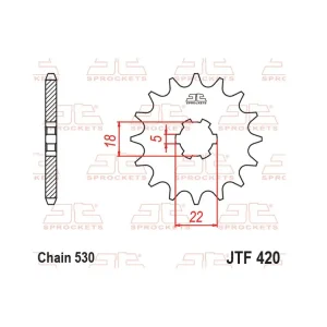 Ritzel 15 Zähne (530) passend für Suzuki T 500 / GT 500 Markenware
