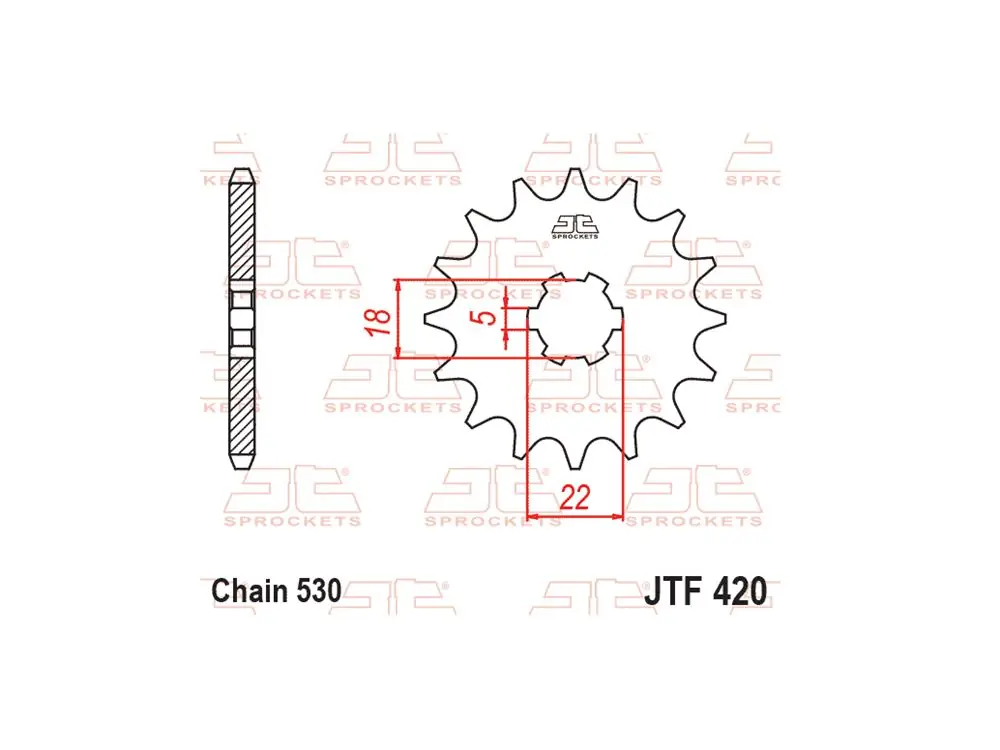 Ritzel 15 Zähne (530) passend für Suzuki T 500 / GT 500 Markenware