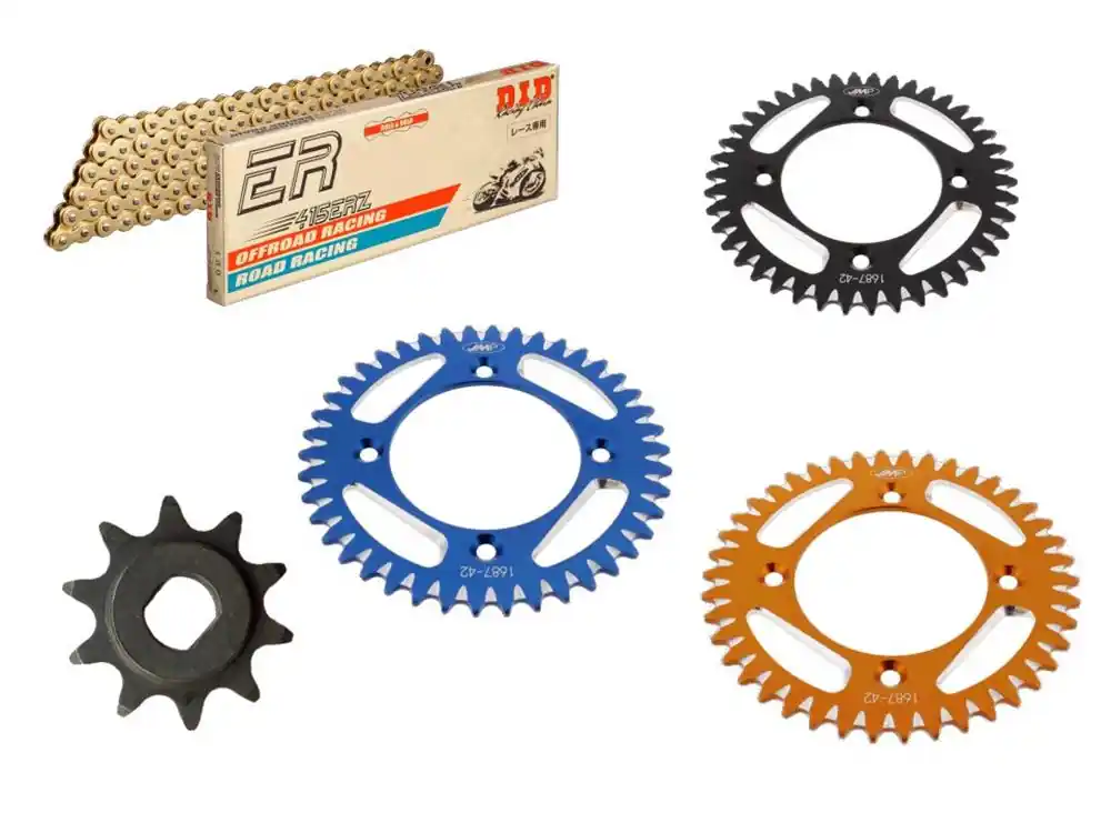 Billig DID Kettensatz passend für KTM SX 50 Pro Senior (Bj.97-00) DID 415 Kette