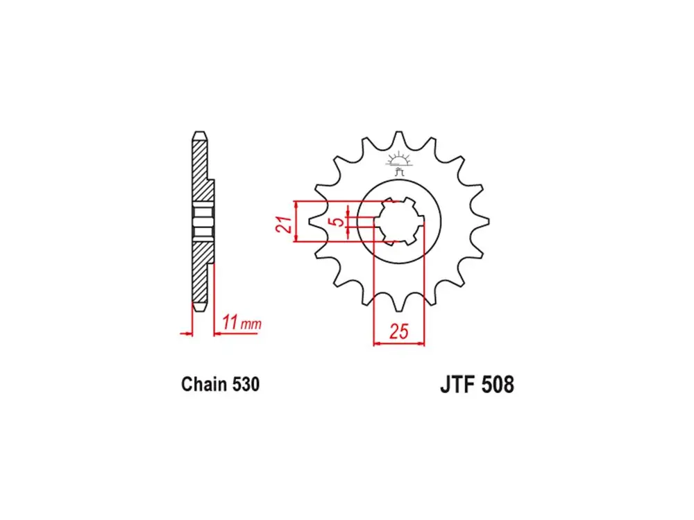 Letzte Chance Kettenritzel CNC 14 15 16 Zähne (530) passend für Kawasaki KH 400 / KH 500 / H2
