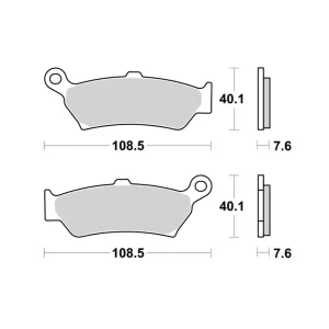 Brembo Bremsbelag hinten 07BB4380 07BB43SP passend für BMW R 1300 GS / Adventure Preis Gesenkt