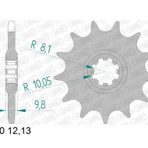 Kettenritzel 14 15 16 17 18 Zähne - (415) passend für Honda RS 125 R / NSF 125 R Saisonangebot