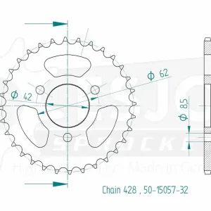 Kettenrad Alu 39 Zähne (520) passend für Fantic Trial / Aprilia TX 300 Solange Der Vorrat Reicht