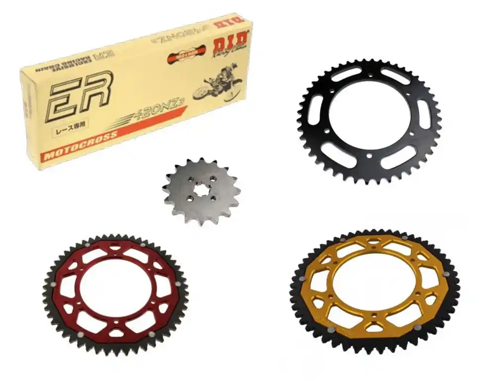 Neu DID Kettensatz passend für Derbi DRD 50 SM Senda Racing (Bj.11-17) DID420 Kette